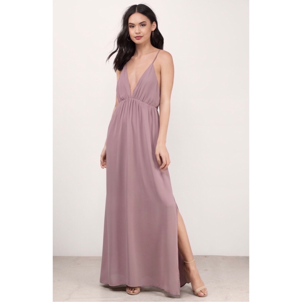 Tobi Imagine This Maxi Dress - Mauve XS